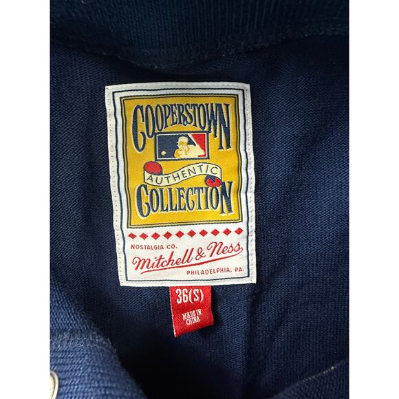 Mitchell & Ness Houston Astros Cooperstown Rainbow Sweater Sz 36 S Navy MLB Mens - Picture 3 of 12